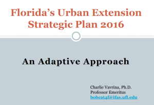 Florida's Urban Extension Strategic Plan 2016