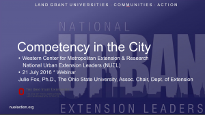 Competency in the city Flyer